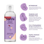 Buy Sanfe Reusable Menstrual Cup - Small Size With Pouch, Mini Apple Cider Vinegar & Cranberry Intimate Wash 15 ml, Cup Wash 15ml - Purplle