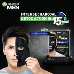 Buy Garnier Men PowerWhite XL Charcoal Mask Pack of 3 3 x 28g (Pack of 3) - Purplle