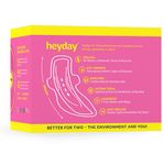 Buy Heyday Natural & Organic Maxi Fluff Sanitary Napkins (30 Pads) - Purplle