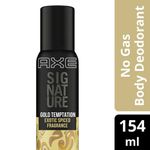 Buy Axe Signature Gold Temptation, No Gas Body Deodorant For Men (154 ml) - Purplle