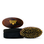 Buy BeardHood Beard Brush 100% Boar Bristles Handmade Military Grade Rosewood Handle – Use with Beard Oil, Beard Wax, Beard Balm and Beard Cream - Purplle