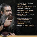 Buy BeardHood Beard Brush 100% Boar Bristles Handmade Military Grade Rosewood Handle – Use with Beard Oil, Beard Wax, Beard Balm and Beard Cream - Purplle