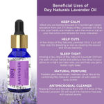 Buy Rey Naturals Tea Tree Oil & Lavender Essential Oils - Pure 100% Natural For Healthy Skin, Face, And Hair (15 ml + 15 ml) - Purplle