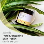 Buy Auravedic Lightening Polish Tan Removal Scrub for Glowing Skin 100gm.Turmeric Sandalwood De tan Scrub for Dark Spots, Skin Whitening, Sun Tan Removal for Face, Body. De Tan for Men / Women (Paraben Free) - Purplle