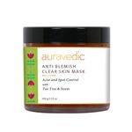 Buy Auravedic Anti Blemish Face Pack for Acne and Pimples with Neem / Tea Tree Oil for Skin Acne 100gm.This face Pack for Acne Prone Skin for Acne Removal for Women , Men - Purplle
