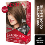 Buy Revlon Colorsilk Hair Color with Keratin - Medium Brown 4N - Purplle