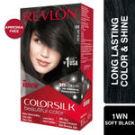 Buy Revlon Colorsilk Hair Color with Keratin - Soft Black 1WN - Purplle