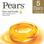 Buy Pears Moisturising Bathing Bar Soap with Glycerine Pure & Gentle - For Golden Glow - (125g x 5) - Purplle