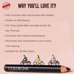 Buy Colorbar cuties Stunning Brow Pencil Mini-Chestnut - Purplle