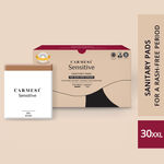 Buy Carmesi Sensitive - Sanitary Pads for Rash-Free Periods (30 XXL) - Purplle