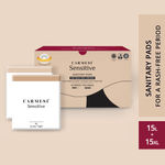 Buy Carmesi Sensitive - Sanitary Pads for Rash-Free Periods (15 L + 15 XL) - Purplle