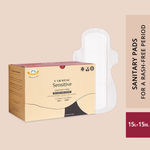 Buy Carmesi Sensitive - Sanitary Pads for Rash-Free Periods (15 L + 15 XL) - Purplle