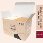 Buy Carmesi Sensitive - Sanitary Pads for Rash-Free Periods (15 L + 15 XL) - Purplle