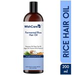 Buy WishCare Fermented Rice Hair Oil- Enriched With Vitamin E, Argan Oil & Rosemary Oil for Strength & Growth (200 ml) - Purplle