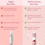 Buy WishCare 100% Pure & Natural Rose Water - Steam Distilled - Kannauj Rose Water- (200 ml) - Purplle