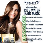 Buy WishCare Fermented Rice Water Hair Mask- Strength & Growth Formula - Free from Sulphates, Silicones & Paraben - For All Hair Types (200 ml) - Purplle