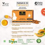 Buy Passion Indulge PAPAIN D10 7 Star For Facial Kit For Anti-Tan and Uneven skin tone (1+1) - Combo of 7 - Purplle