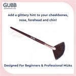 Buy GUBB Fan Brush for Face Makeup, Highlighter Wooden Makeup Brush - Purplle