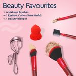 Buy GUBB Beauty Surprise Kit, Makeup Brushes Set with Eyelash Curler & Beauty Blender Combo of 6 - Purplle