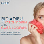 Buy GUBB Luxe Sponge Round Loofah, Bathing Scrubber for Body - Coral - Purplle