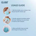 Buy GUBB Luxe Sponge Round Loofah, Bathing Scrubber for Body - Coral - Purplle