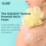 Buy GUBB Luxe Sponge Round Loofah, Bathing Scrubber for Body - Lilac - Purplle