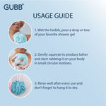 Buy GUBB Luxe Sponge Round Loofah, Bathing Scrubber for Body - Lilac - Purplle