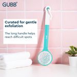 Buy GUBB Bath Brush with Long Handle, Dual Sided Exfoliating Bath Brush - Purplle