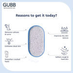 Buy GUBB Pumice Stone with Rubber Grip for Dead Skin Removal Red - Color may vary - Purplle