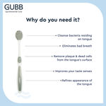 Buy GUBB T+ Tongue Cleaner for Kids & Adults, Tongue Scraper 1s - Grey - Purplle