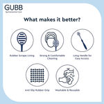 Buy GUBB T+ Tongue Cleaner for Kids & Adults, Tongue Scraper 1s - Grey - Purplle