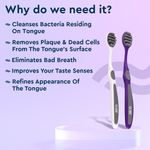 Buy GUBB T+ Tongue Cleaner for Kids & Adults, Tongue Scraper 2s - Purple & Grey - Purplle