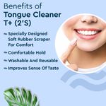 Buy GUBB T+ Tongue Cleaner for Kids & Adults, Tongue Scraper 2s - Purple & Grey - Purplle