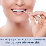 Buy GUBB 2 In 1 Interdental Toothpicks - 50 Interdental Brush Sticks - Purplle