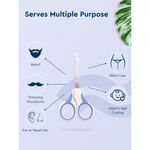 Buy GUBB Safety Scissor with Round Edges, Stainless Steel Hair Cutting Scissor blue color 1 Pc - Purplle