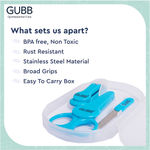 Buy GUBB Baby Manicure Kit for New Born Baby (0M+) - Blue - Purplle