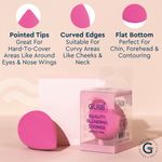 Buy GUBB Beauty Blender Makeup Sponge - Bright Pink 1 Pc - Purplle