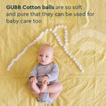 Buy GUBB White Cotton Balls For Makeup Removal (100 Pcs) - Purplle