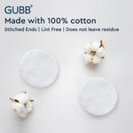 Buy GUBB Cotton Pads for Face Cleansing & Makeup Removal, Non Woven - 80 Pads - color may vary - Purplle