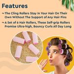 Buy GUBB Hair Rollers Medium - 6 Hair Curlers color may very - Purplle
