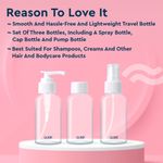 Buy GUBB Travel Bottle Set for Toiletries (Spray Bottle, Pump Bottle & Cap Bottle) - Purplle