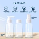 Buy GUBB Travel Bottle Set for Toiletries (Spray Bottle, Pump Bottle & Cap Bottle) - Purplle