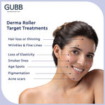 Buy GUBB Derma Roller 0.5mm for Hair Regrowth & Skin Aging, 540 Micro Needles Roller - Red - Purplle
