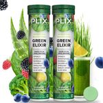 Buy PLIX Life Green Elixir Wholefood Multivitamin for Digestion, Detox & Immunity - Lemon flavour - Buy 2 Get 2 Free - Purplle