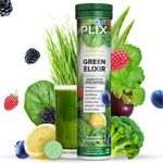 Buy PLIX Life Green Elixir Wholefood Multivitamin for Digestion, Detox & Immunity - Lemon flavour - Buy 2 Get 2 Free - Purplle