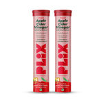 Buy PLIX Life Apple Cider Vinegar Effervescent for weight loss, Gut health and Metabolism - Pack of 2 - Purplle