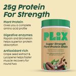 Buy PLIX Strength Post Workout Plant Protein Powder | 1KG Pack Of 1 | Cafe Mocha Flavour | Muscle Growth | Faster Recovery | Better Digestion - Purplle