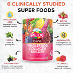 Buy PLIX Plant-Based Collagen, Advanced Anti-Ageing Formula for Skin Elasticity & Renewal, 100mg Hyaluronic Acid, 600mcg Retinol, 40mg Vitamin c, 90mg Silica - 25 Days (Rose) - Purplle