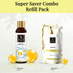 Buy Good Vibes Keratin Shine Shampoo Super Saver Combo (200 + 750 ml Refill Pack) - Purplle
