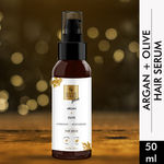 Buy Good Vibes Plus Argan + Olive - Hydrating + Moisturizing Hair Serum (50 ml) - Purplle